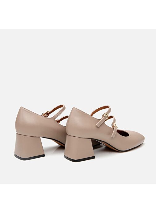 Hotiç Vizon Kadın Deri Topuklu Ayakkabı 01AYH290850A450 - Görsel 6