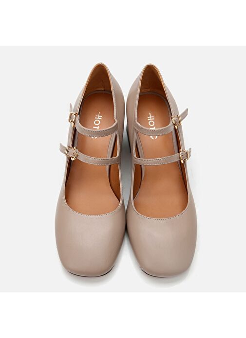 Hotiç Vizon Kadın Deri Topuklu Ayakkabı 01AYH290850A450 - Görsel 8