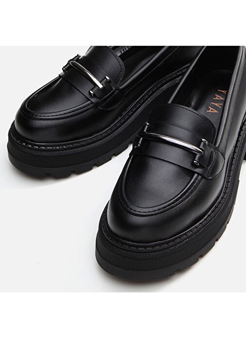 Yaya by Hotiç Siyah Kadın Loafer 01AYY294810A100 - Görsel 5