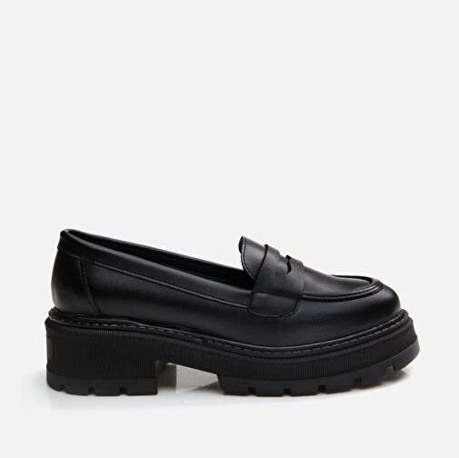 Siyah Kadın Loafer - Görsel 2
