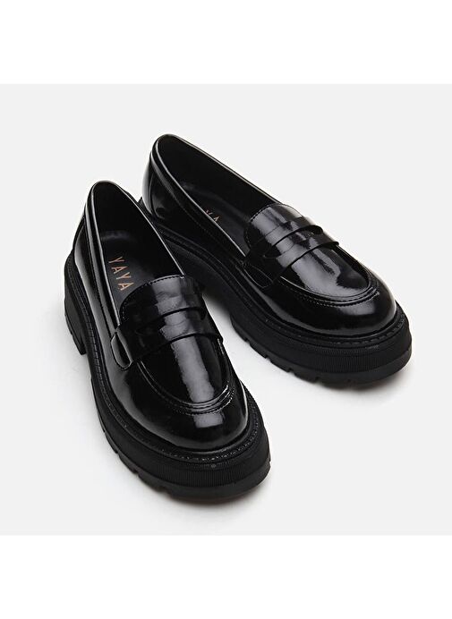 Siyah Kadın Loafer - Görsel 6