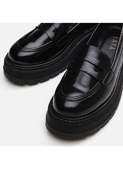 Siyah Kadın Loafer - Görsel 7
