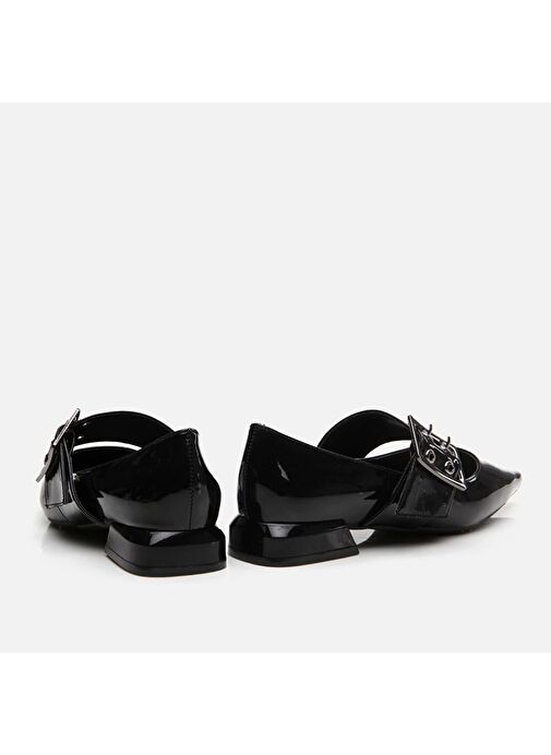 Mary Jane Siyah Kadın Babet - Görsel 4