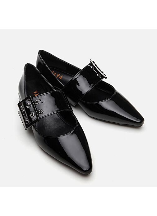 Mary Jane Siyah Kadın Babet - Görsel 5