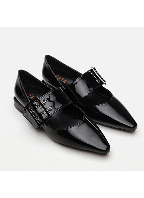 Mary Jane Siyah Kadın Babet - Görsel 6