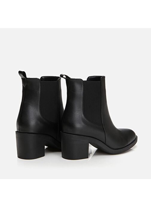 Siyah Kadın Topuklu Bot - Görsel 6