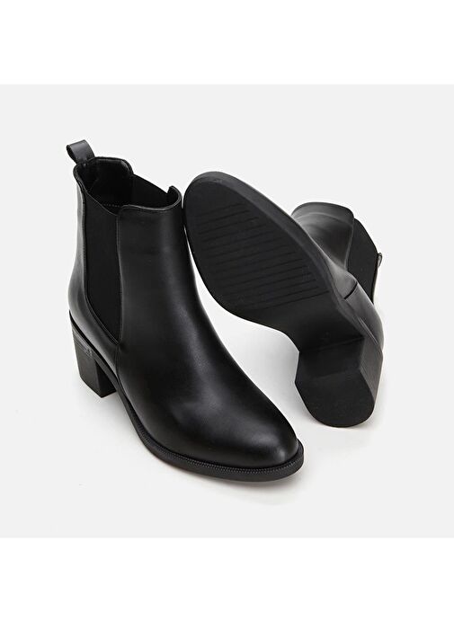 Siyah Kadın Topuklu Bot - Görsel 8