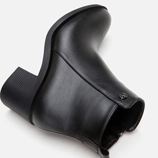 Kadın Fermuarlı Topuklu Bot - Görsel 6