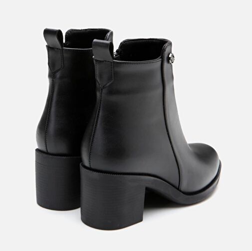 Kadın Fermuarlı Topuklu Bot - Görsel 9