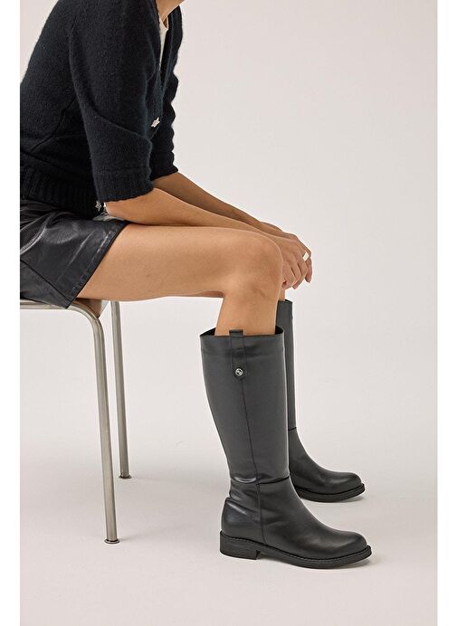 Siyah Kadın Çizme - Görsel 9