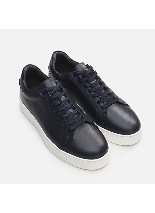 Hotiç Siyah-Beyaz Erkek Deri Sneaker 02AYH296300A100 - Görsel 6