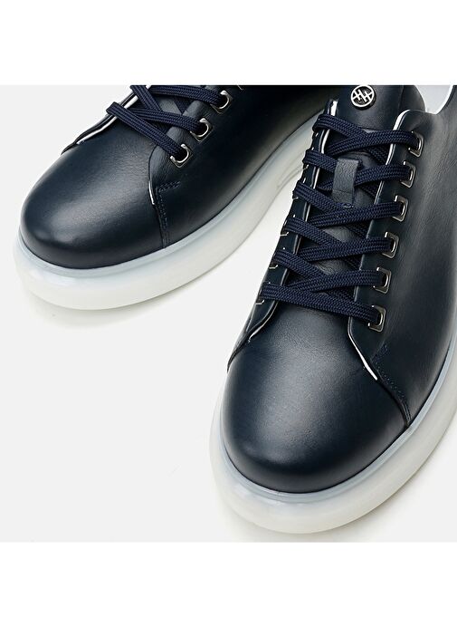 Hotiç Lacivert Erkek Deri Günlük Ayakkabı 02AYH296460A680 - Görsel 4