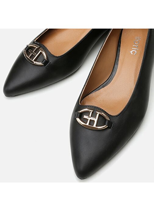 Hotiç Siyah Kadın Deri Babet 01AYH296660A100 - Görsel 4