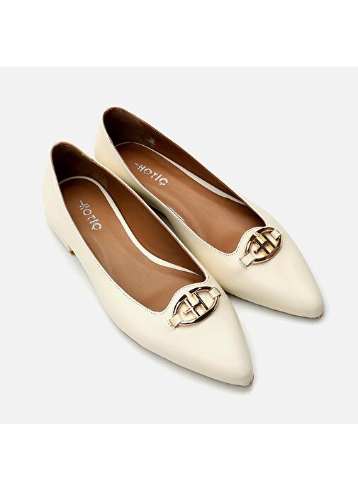 Hotiç Kemik Kadın Deri Babet 01AYH296660A400 - Görsel 3