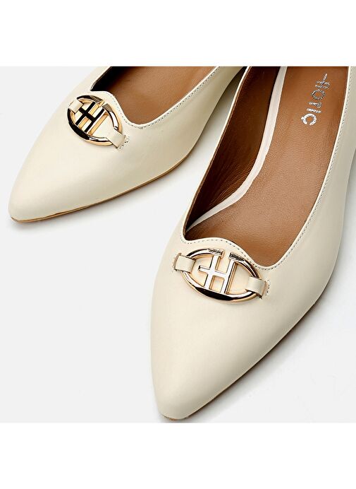 Hotiç Kemik Kadın Deri Babet 01AYH296660A400 - Görsel 4