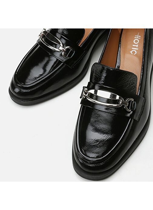 Hotiç Siyah Kadın Deri Loafer 01AYH296720A100 - Görsel 4