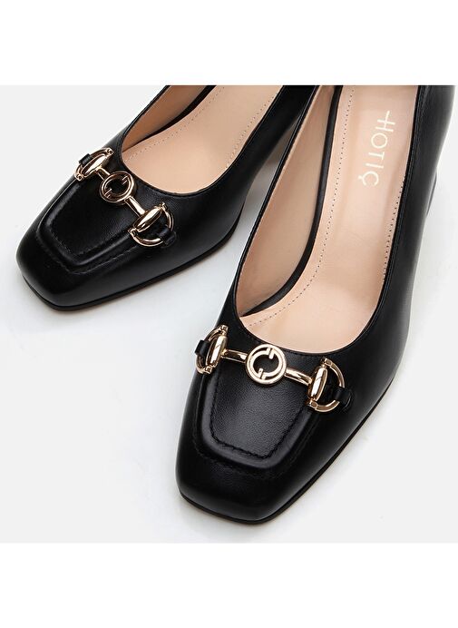 Hotiç Hotiç Siyah Kadın Deri Topuklu Ayakkabı 01AYH296770A100 | Boyner Siyah - 4. görsel