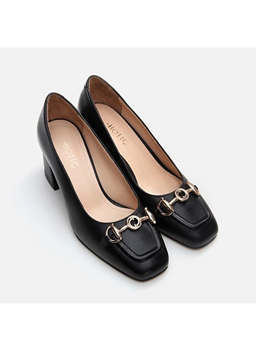 Hotiç Hotiç Siyah Kadın Deri Topuklu Ayakkabı 01AYH296770A100 | Boyner Siyah - 6. görsel