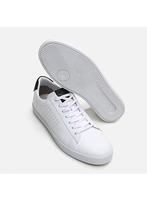 Hotiç Beyaz-Siyah Erkek Deri Günlük Ayakkabı 02AYH293660A900 - Görsel 7