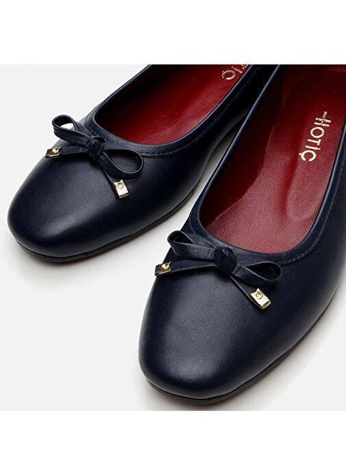 Hotiç Lacivert Kadın Deri Babet 01AYH296910A680 - Görsel 4