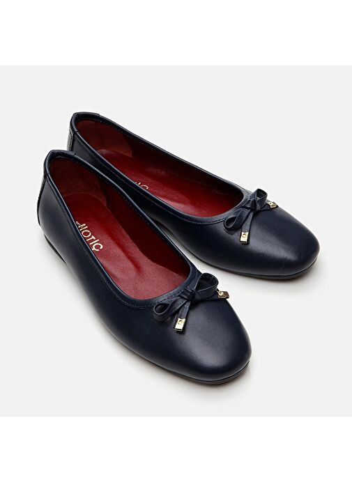 Hotiç Lacivert Kadın Deri Babet 01AYH296910A680 - Görsel 5