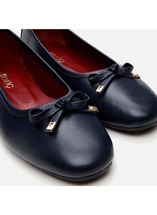 Hotiç Lacivert Kadın Deri Babet 01AYH296910A680 - Görsel 7