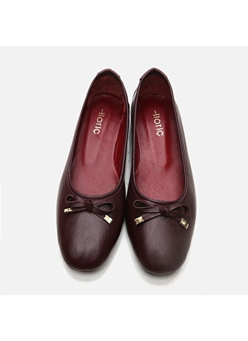 Hotiç Bordo Kadın Deri Babet 01AYH296910A780 - Görsel 7