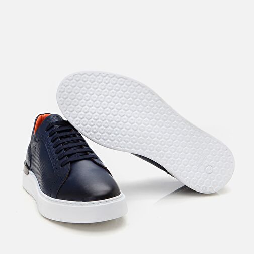 Hotiç Lacivert Erkek Deri Günlük Ayakkabı 02AYH297400A680 - Görsel 8