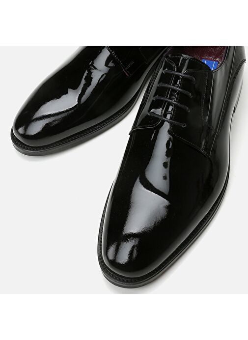 Hotiç Siyah Erkek Rugan Klasik Ayakkabı 02AYH297410A100 - Görsel 4