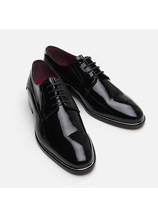 Hotiç Siyah Erkek Rugan Klasik Ayakkabı 02AYH297420A100 - Görsel 4