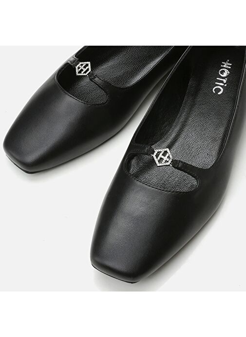 Hotiç Siyah Kadın Deri Babet 01AYH297820A100 - Görsel 4