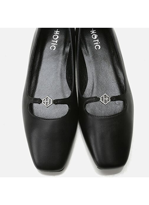 Hotiç Siyah Kadın Deri Babet 01AYH297820A100 - Görsel 6