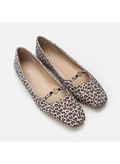 Hotiç Bej-Kahverengi Kadın Deri Babet 01AYH297830A319 - Görsel 3