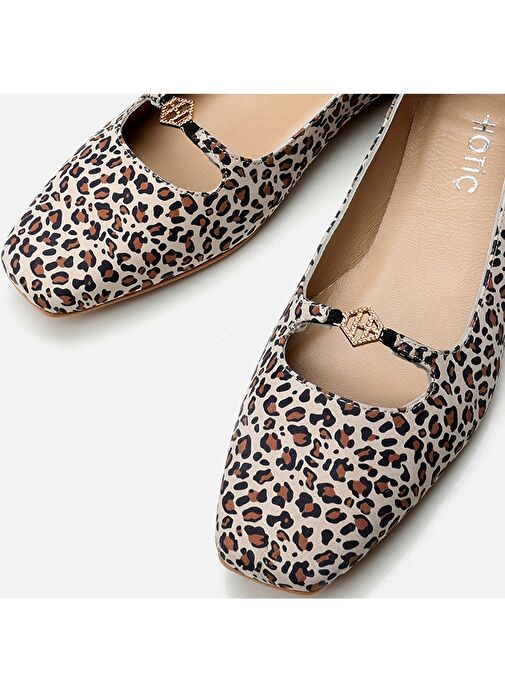 Hotiç Bej-Kahverengi Kadın Deri Babet 01AYH297830A319 - Görsel 4