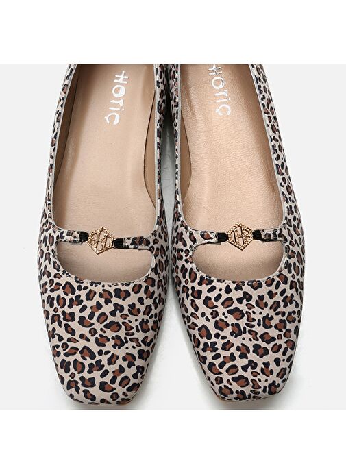 Hotiç Bej-Kahverengi Kadın Deri Babet 01AYH297830A319 - Görsel 6