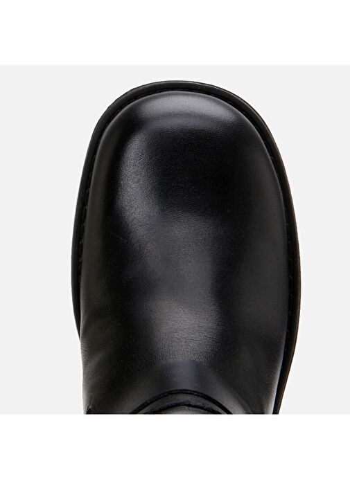 Hakiki Deri Siyah Kadın Çizme - Görsel 8