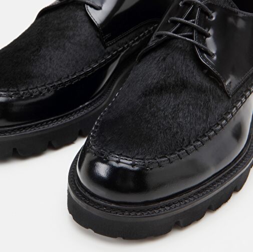 Hotiç Siyah Erkek Deri Günlük Ayakkabı 02AYH298790A100 - Görsel 4