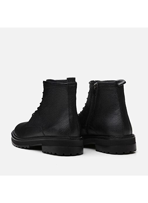 Hakiki Deri Siyah Erkek Günlük Bot - Görsel 4