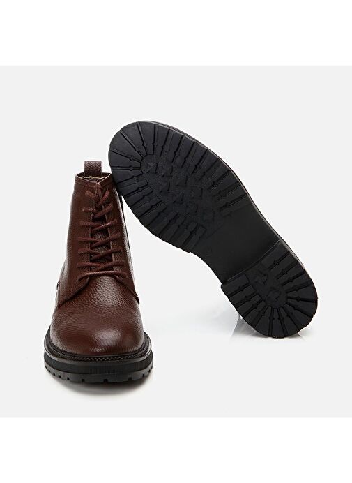 Hakiki Deri Kahve Erkek Günlük Bot - Görsel 8