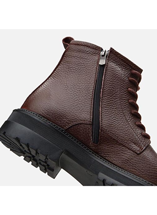 Hakiki Deri Kahve Erkek Günlük Bot - Görsel 9