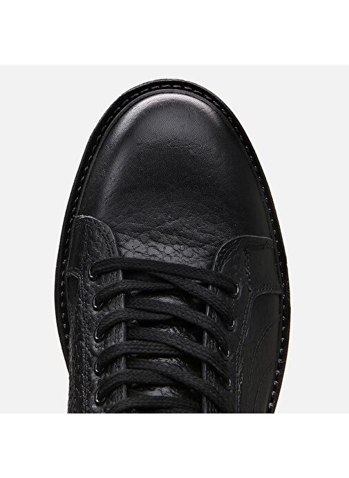 Hakiki Deri Siyah Erkek Günlük Bot - Görsel 8