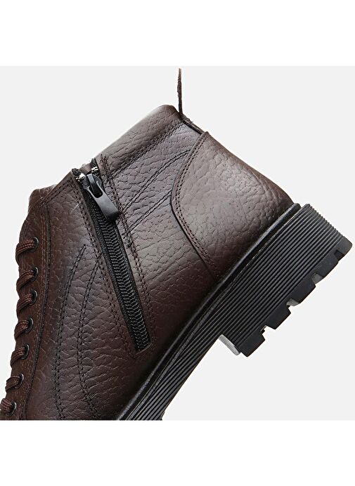 Hakiki Deri Kahve Erkek Günlük Bot - Görsel 6