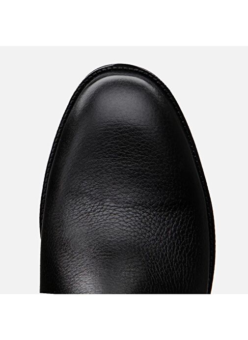 Hakiki Deri Siyah Erkek Günlük Bot - Görsel 6