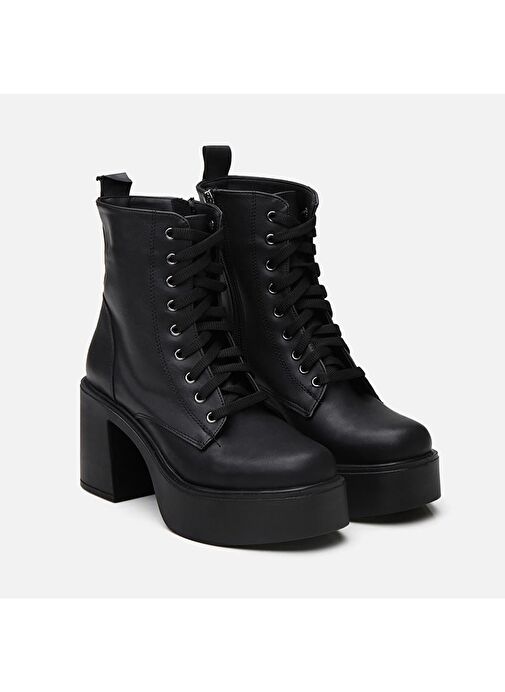 Siyah Kadın Topuklu Bot - Görsel 3