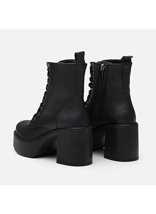 Siyah Kadın Topuklu Bot - Görsel 4