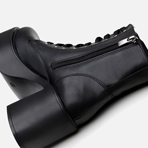 Siyah Kadın Topuklu Bot - Görsel 8