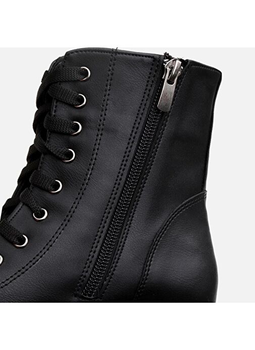 Siyah Kadın Topuklu Bot - Görsel 9