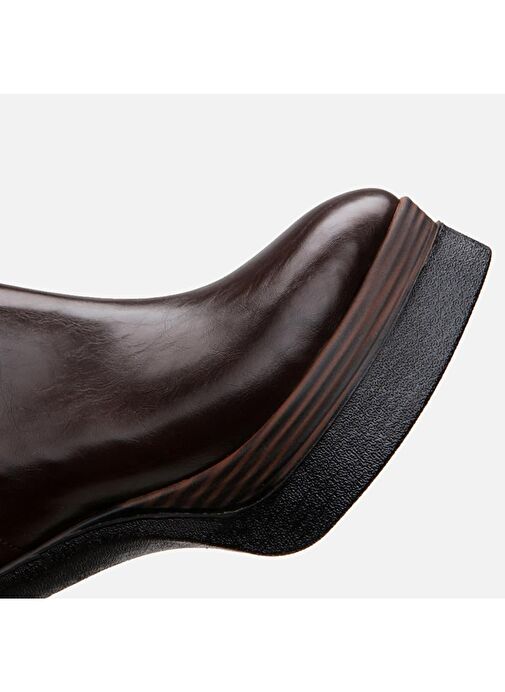 Kahve Kadın Topuklu Bot - Görsel 9