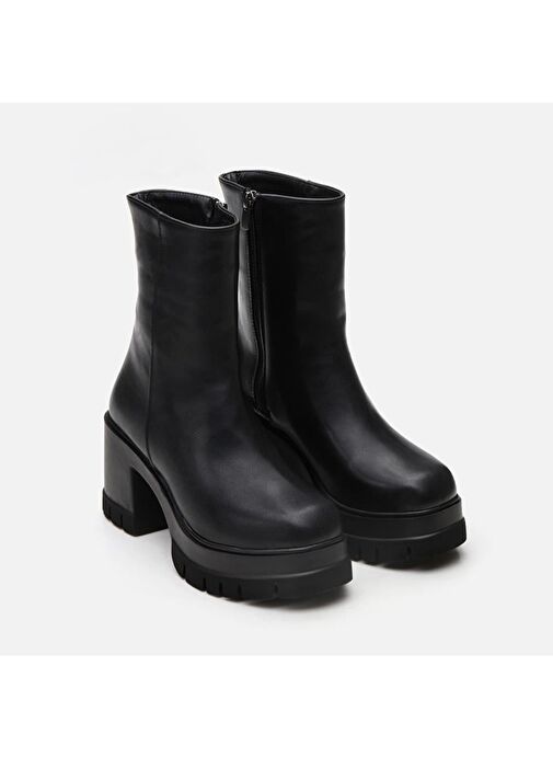 Siyah Kadın Topuklu Bot - Görsel 3