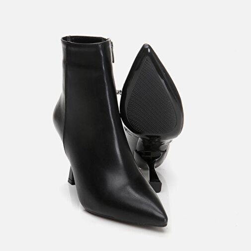 Siyah Kadın Topuklu Bot - Görsel 7